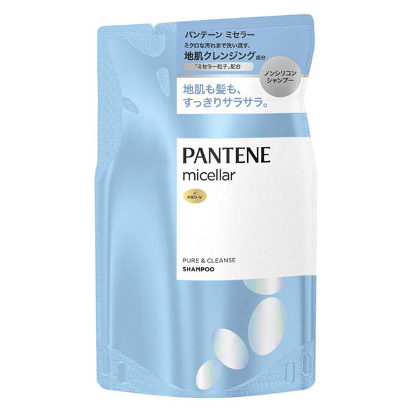 Pantene Micellar Shampoo 350ml - Pure & Cleanse - Refill - TODOKU Japan - Japanese Beauty Skin Care and Cosmetics