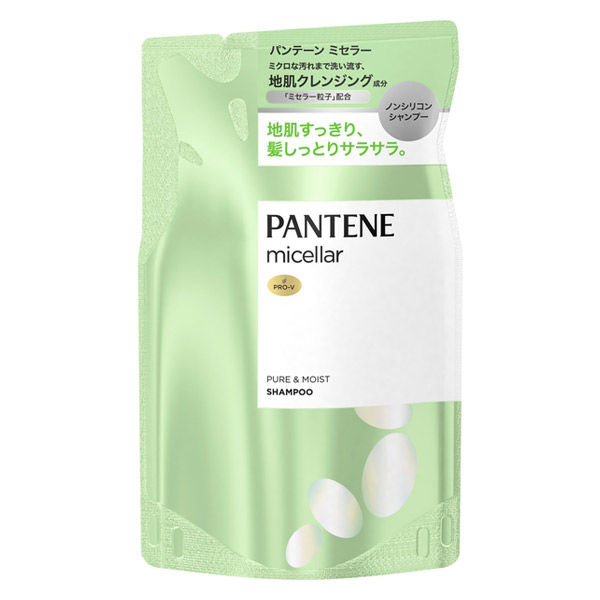 Pantene Micellar Shampoo 350ml - Pure & Moist - Refill - TODOKU Japan - Japanese Beauty Skin Care and Cosmetics
