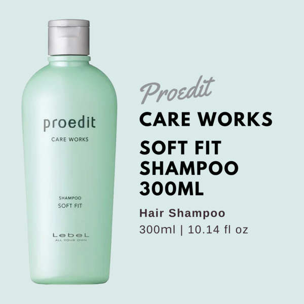 【Express】Lebel Proedit Care Works Shampoo Soft Fit - 300ml - TODOKU Japan - Japanese Beauty Skin Care and Cosmetics