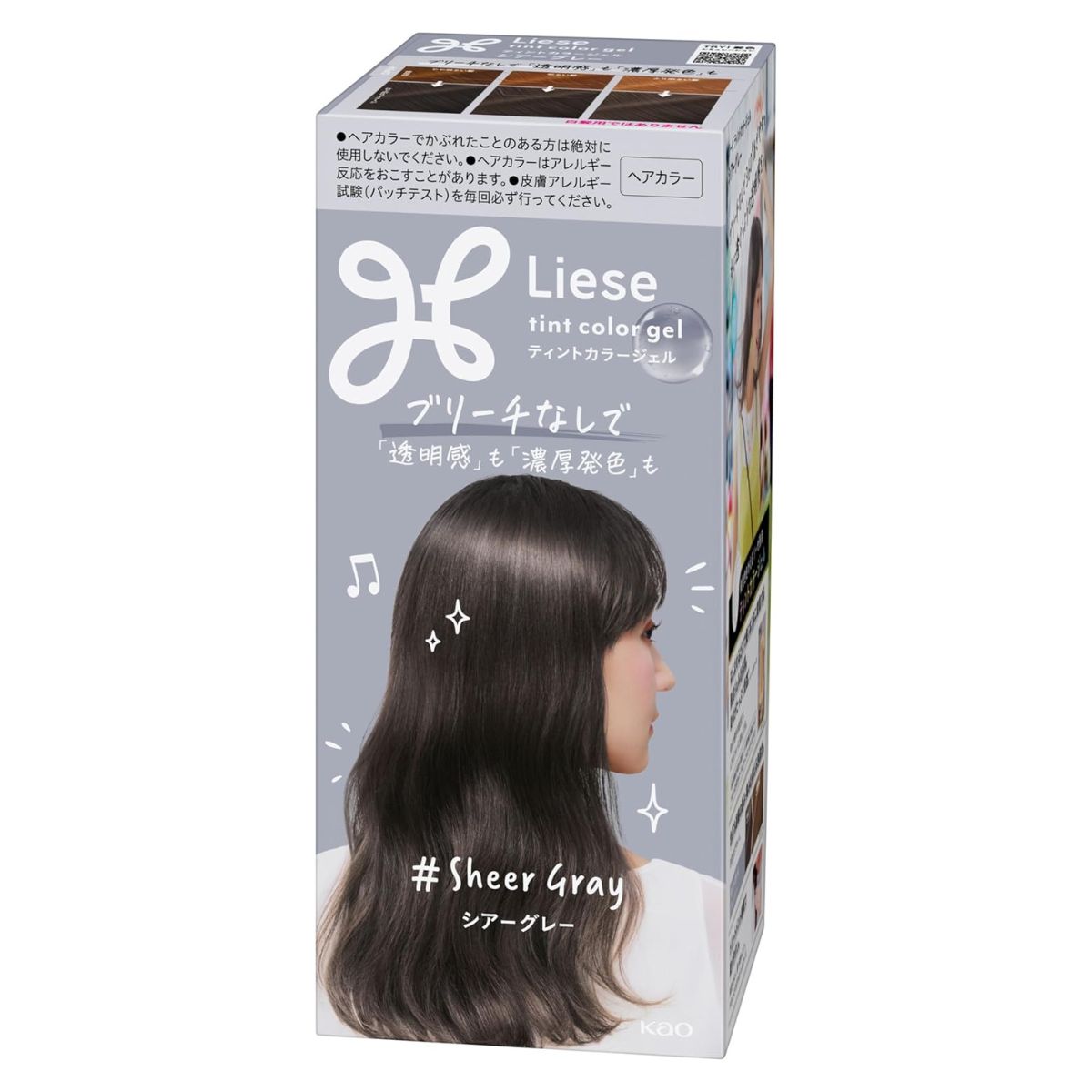 Liese Kao Tint Hair Color - Gel Sheer Gray - TODOKU Japan - Japanese Beauty Skin Care and Cosmetics