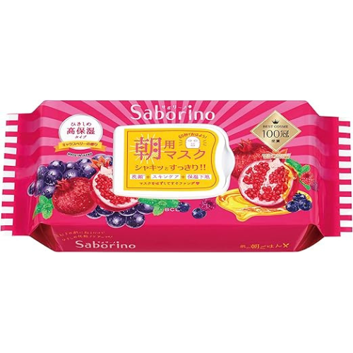 bcl-saborino-mezama-sheets-morning-face-mask-ripe-fruit-high-moisture-type-28pcs-mixes-berry